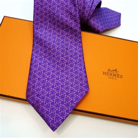 purple tie hermes|hermes extra long ties.